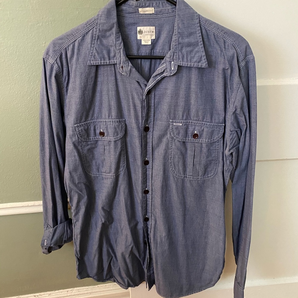 Men’s J. Crew Tailored Casual Button Down Size L